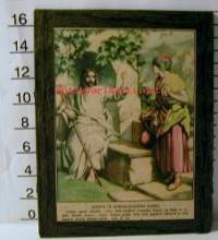 uskonnollinen kuva jeesus ja samarialainen vaimo