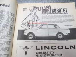 Auto ja Liikenne 1966 nr 12, sis mm. artikkelit / kuvat / mainokset; Lukkaankelin kurssi, Koeajo Saab V-4, Etuvetoiset Citroënit ym.