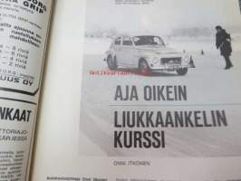Auto ja Liikenne 1966 nr 12, sis mm. artikkelit / kuvat / mainokset; Lukkaankelin kurssi, Koeajo Saab V-4, Etuvetoiset Citroënit ym.