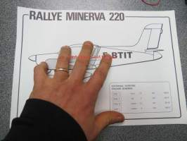 Aerospatiale Rallye Minerva lentokone väritys -esite