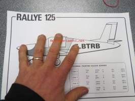 Aerospatiale Rallye 125 lentokone väritys -esite