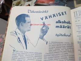 Terveys 1950, 1951, 1952 -yhteensidotut vuosikerrat