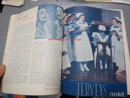 Terveys 1942, 1943, 1944 -yhteensidotut vuosikerrat