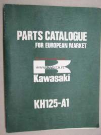 Kawasaki 125-A1 Parts Catalogue for European market -varaosaluettelo