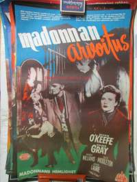 Madonnan arvoitus / Madonnas hemlighet / The Fake, mm. Dennis o&#039;keefe, coleen Gray, Hugh Williams, John Laurie, Guy middleton -elokuvajuliste