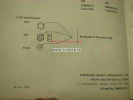 Kawasaki 90:MC1 Parts Catalogue -varaosaluettelo