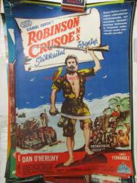 Robinson Crusoe seikkailut / Adventures of Robinson Crusoe mm. Daniel Defoe -elokuvajuliste