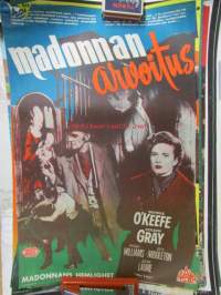 Madonnan arvoitus / Madonnas hemlighet / The Fake, mm. Dennis o&#039;keefe, coleen Gray, Hugh Williams, John Laurie, Guy middleton -elokuvajuliste