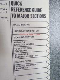 Caterpillar 3406 Marine Engine Parts Book (serial numbers 91U123-up) -merimoottori varaosaluettelo