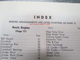 Caterpillar 3406 Marine Engine Parts Book (serial numbers 91U123-up) -merimoottori varaosaluettelo