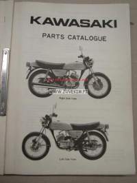 Kawasaki KH125-A1 Parts Catalogue for European market -varaosaluettelo
