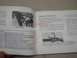Suzuki TS125 owner´s manual -käyttöohjekirja