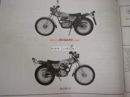 Honda TL125S -E, F, ED, U, G -varaosaluettelo