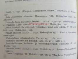 GENOS 1931, Sukutieteellinen aikaikauskirja - Tidskrift för släktforsning