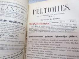 Peltomies 1897-1898, maatalalousaiheinen aikakauslehti -sidottu vuosikerta
