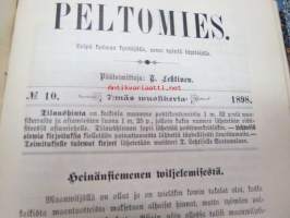 Peltomies 1897-1898, maatalalousaiheinen aikakauslehti -sidottu vuosikerta