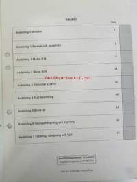 Volvo Servicehandbook - Reparation och underhåll Avd. 0 (03), Specitioner 340, 1976-1982