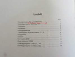 Volvo Servicehandbook - Reparation och underhåll Avd. 8 (85), Kylanläggning, 240, 260