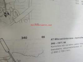 Volvo Servicehandbook - Reparation och underhåll Avd.1 (17), 10 000km 15 000 Diesel service, 240, 260, 66, 340, 1975 - 1982
