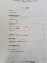 Volvo Servicehandbook - Reparation och underhåll Avd.2 (25), USA - utföranden i Europa 240, 260