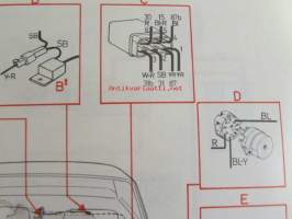 Volvo Servicehandbook - Reparation och underhåll Avd.3 (39), Kopplingsschema 240, 260 1979