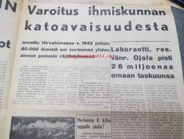 Skandaali 1955 nr 1, sis. mm. artikkelit: 100 miljoonaa turhuuteen, Onko Tampereella asuntokurjuutta?, Elanto hintakiskurina, Helsingin kurjat raitiotieolot,