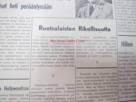 Skandaali 1955 nr 1, sis. mm. artikkelit: 100 miljoonaa turhuuteen, Onko Tampereella asuntokurjuutta?, Elanto hintakiskurina, Helsingin kurjat raitiotieolot,