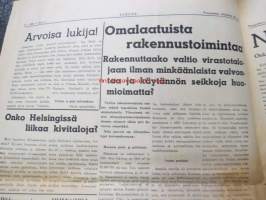 Totuus 1955 nr 1, sis. mm. artikkelit: Varokaa asunnonvälityshuijareita Helsingissä ja Tukholmassa, Naantalissa kuohuu - onko kaupunginjohtaja täysin normaali?,