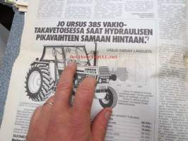 Koneviesti 1981 nr 7 sis. mm. seur artikkelit / kuvat / mainokset; David Brown, Ursus 385, Kokemuksia omakotitalon lämmityksestä maalämpöpumpulla,