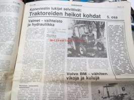 Koneviesti 1981 nr 7 sis. mm. seur artikkelit / kuvat / mainokset; David Brown, Ursus 385, Kokemuksia omakotitalon lämmityksestä maalämpöpumpulla,