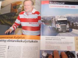 Scania Maailma 2005 nr 4, sis. mm; Kuljetusliike Aho &amp; Nuutinen, Halpa-Halli-ketjun logistiikka, Lappeenranna Kuljetus ym.