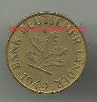 Saksa 10 pf 1949 D