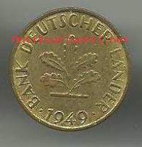 Saksa 10 pf 1949 J