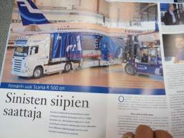Scania Maailma 2007 nr 4, sis. mm; Scania Euro 5,  Finnairin uusi Scania R 500,Dan Lindholm eläkkeelle, Scania R 620 &amp; Pertti Kuuva, Kuljetus Mankinen Oy, Scania
