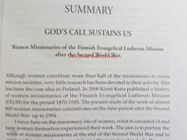 Kutsumus kantaa - Naislähetit Suomen Lähetysseuran työssä toisen maailmansodan jälkeen