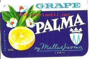 Grape Palma  -  juomaetiketti