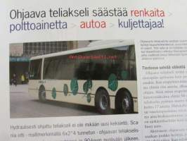 Scania Maailma 2002 nr 2, sis. mm; Kilpailutus ajaa alan ongelmiin, Turvaa tilaa ja taloudellisuutta, Edistyksellisyys takaa toimivuuden ym.
