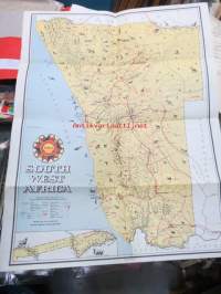 Shell Road Map of South West Africa -tiekartta