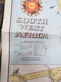 Shell Road Map of South West Africa -tiekartta