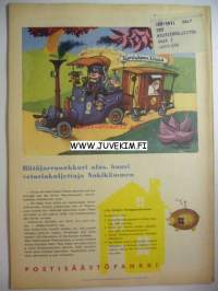 Kotiliesi 1959 nr 10, hyötypalsta suurkaupungissa osa 1, miesten muoti, Wärtsilän emali-mainos, Mary Olki: kuvakudoksia ilman kangaspuita, vieläko osaatte