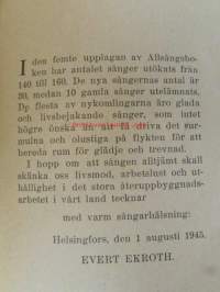 Allsångsboken Texter till 160 Sånger valda