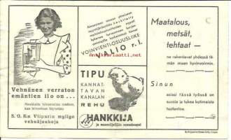 Maalaisliiton Talviarpa  1939 - arpa