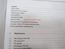 ZF-Ecomat 2 HP 502 C / HP 592 C / HP 602 C / EST 46 C / EST 47 C Stages 1-2 Repair manual -automaattivaihteisto korjausohjekirja englannin kielellä