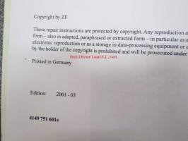 ZF-Ecomat 2 HP 502 C / HP 592 C / HP 602 C / EST 46 C / EST 47 C Stages 1-2 Repair manual -automaattivaihteisto korjausohjekirja englannin kielellä