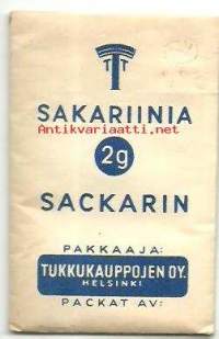 Sakariinia - täysi tuotepakkaus