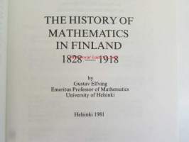 The history of Mathematics in Finland 1828-1918