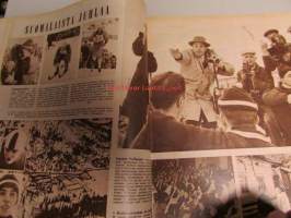 Suomen Kuvalehti 1959 nr 10, 7.3.1959 Suomen Kadettikoulu, Tom Krause. Artikkeli: hypnoosi, Suomen Messut kuvissa mm Olle Herold, Olli Borg, Antti Nurmesniemi