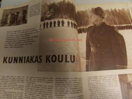 Suomen Kuvalehti 1959 nr 10, 7.3.1959 Suomen Kadettikoulu, Tom Krause. Artikkeli: hypnoosi, Suomen Messut kuvissa mm Olle Herold, Olli Borg, Antti Nurmesniemi