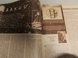 Suomen Kuvalehti 1959 nr 10, 7.3.1959 Suomen Kadettikoulu, Tom Krause. Artikkeli: hypnoosi, Suomen Messut kuvissa mm Olle Herold, Olli Borg, Antti Nurmesniemi