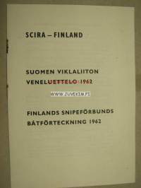 Suomen Viklaliiton veneluettelo 1962